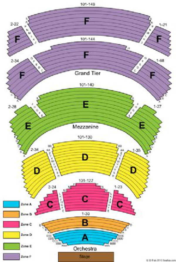 Cobb Energy Centre Seating Chart