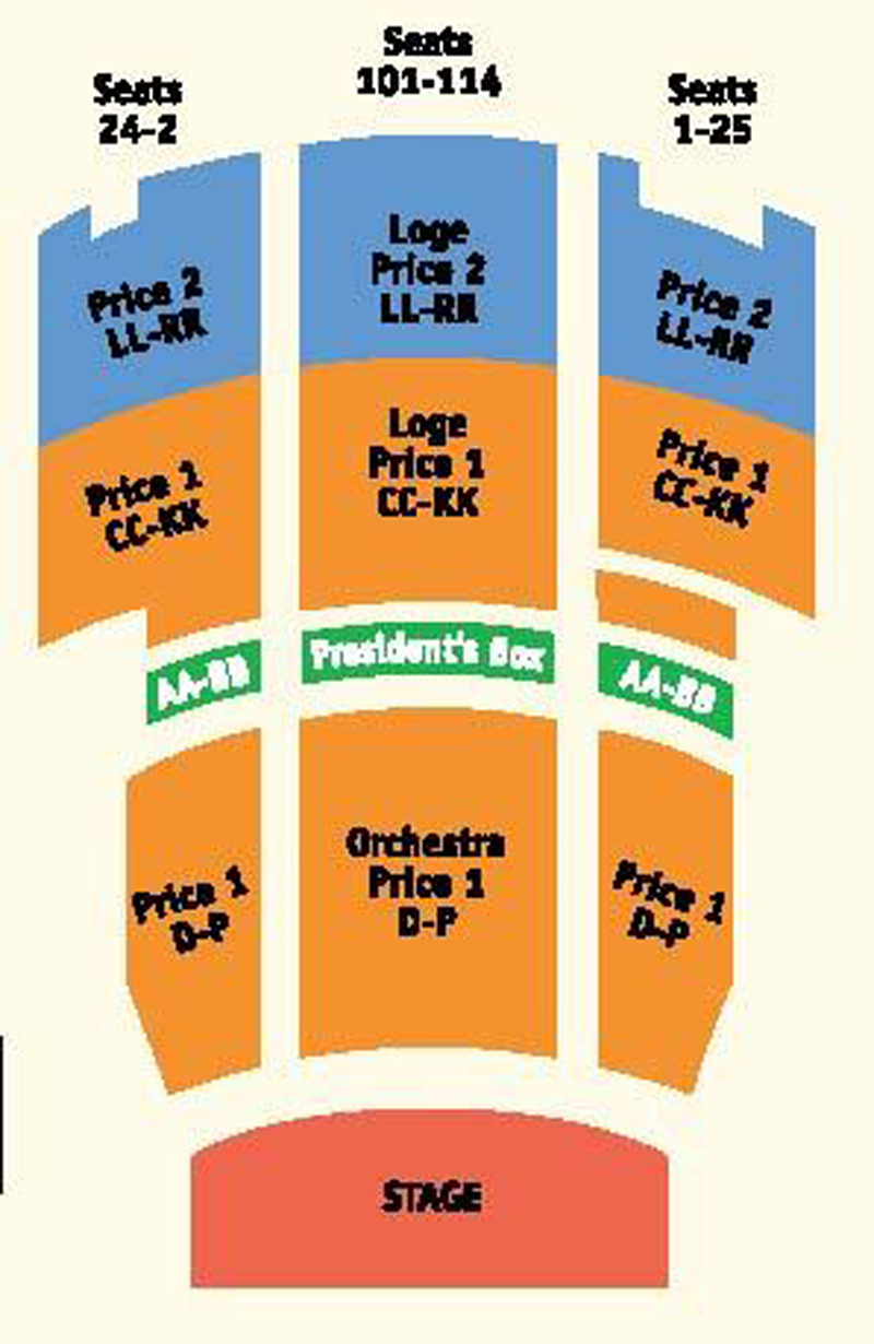 Rialto Center for the Arts Seating Chart